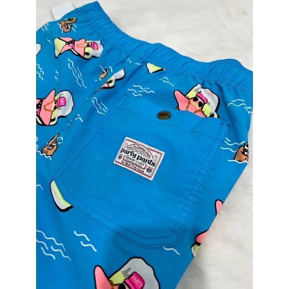 New Party Pants Size XS SUPER STAR PARTY STARTER SHORT - NEON BLUE